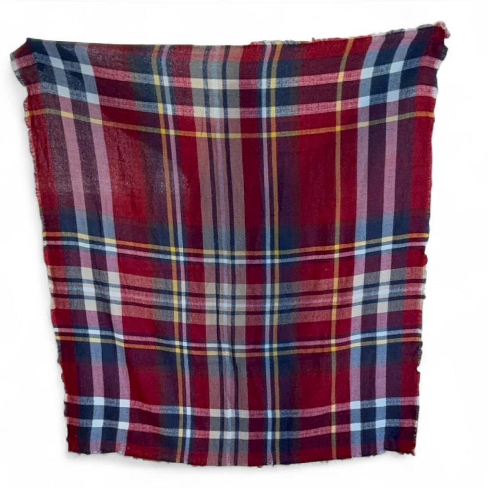 Red Plaid Scarf